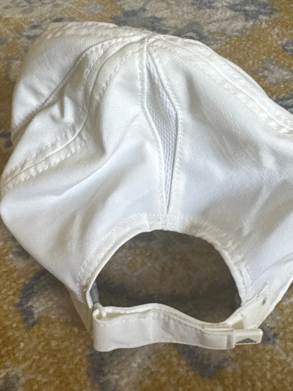 adidas White Cap with Black Logo